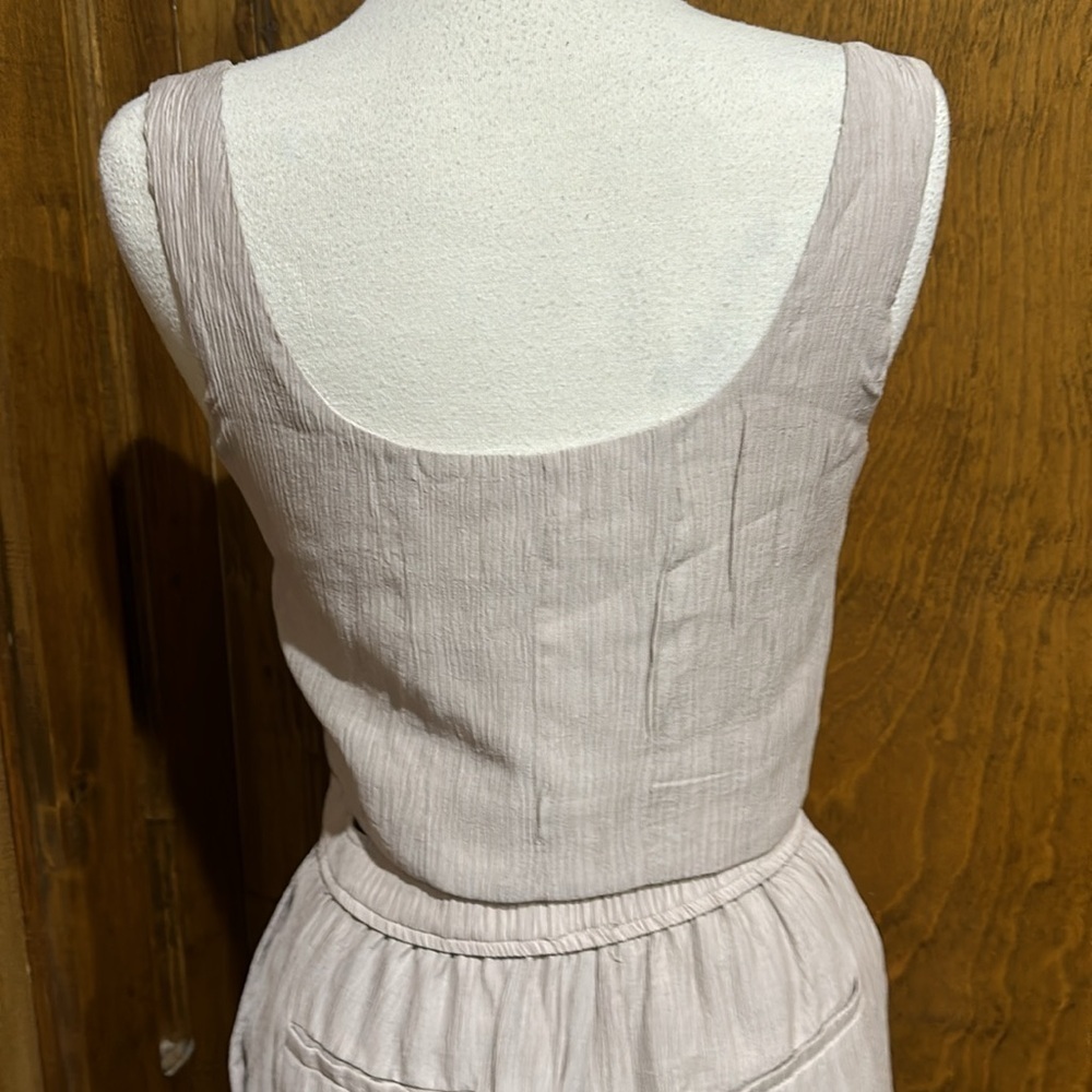 Jason Wu Wide Leg 2-Piece Crinkle Gauze Pant Set Size Small - NWT - Picture 7 of 13